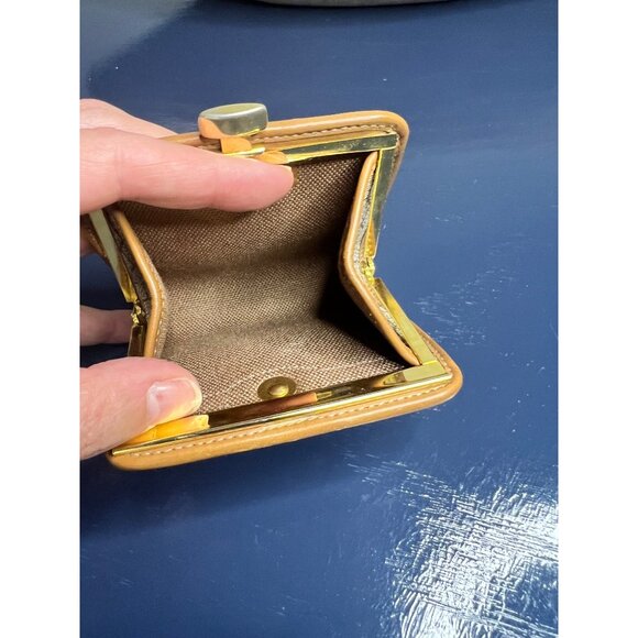 Christian Dior Kisslock Canvas Coin Purse - Picture 9 of 9